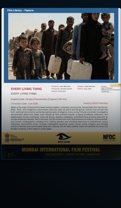 Every Living Thing — MIFF film library board